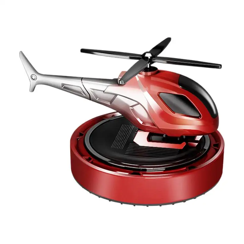 

Car Air Freshener Helicopter Design Solar Powered Dashboard Ornaments Long-term Natural Odor Eliminator Perfume Scented Diffuser