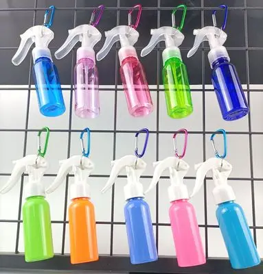 60ml Macaron Color Portable Spray Bottle Refillable Containers Hand Sanitizer Travel Holder Keychain Carrier Empty Bottle