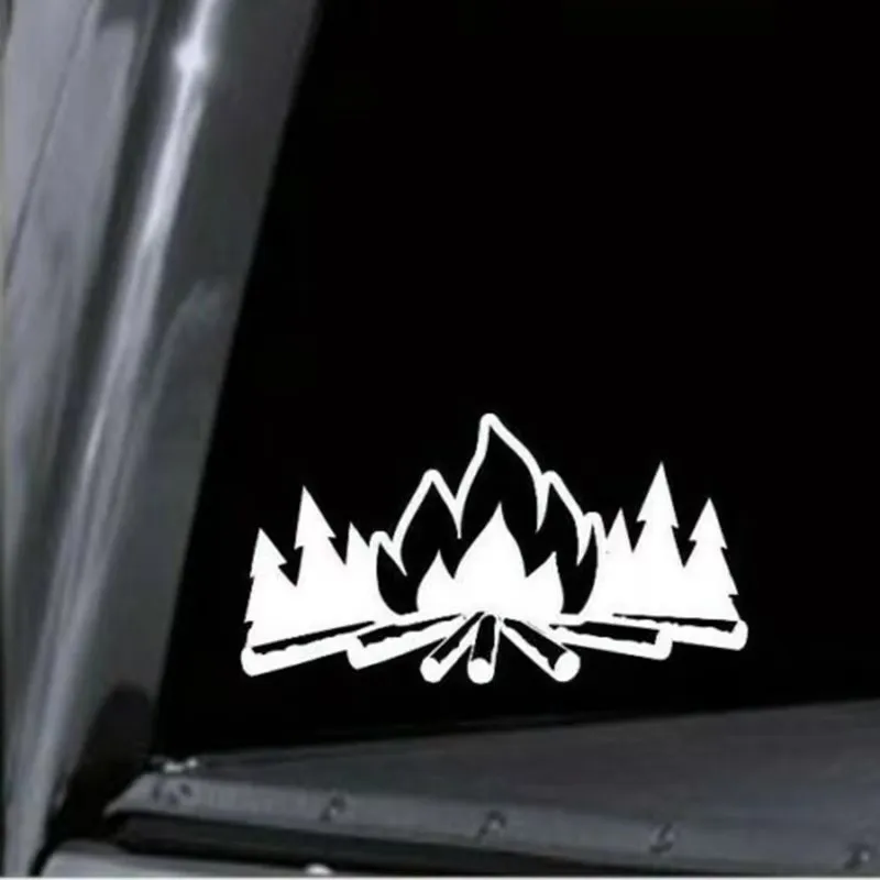 16*8.5 سنتيمتر النار والشجرة نمط نافذة السيارة الوفير دراجة نارية ملحق ديكور الفينيل سيارة ملصق #4