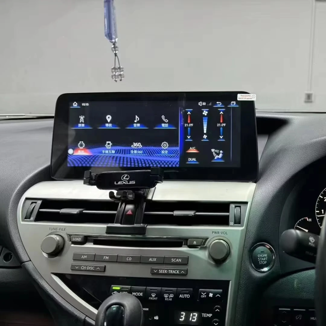 

12,3-дюймовый Android-радио с сенсорным экраном, GPS-навигация Carplay для DVD-плеера с DSP и зеркалом для Lexus RX270/RX350 2009-2015