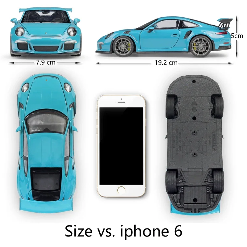 WELLY 1:24 2016 Porsche 911 GT3 RS alloy car model simulation car decoration collection gift toy Diecast model boy toy B59