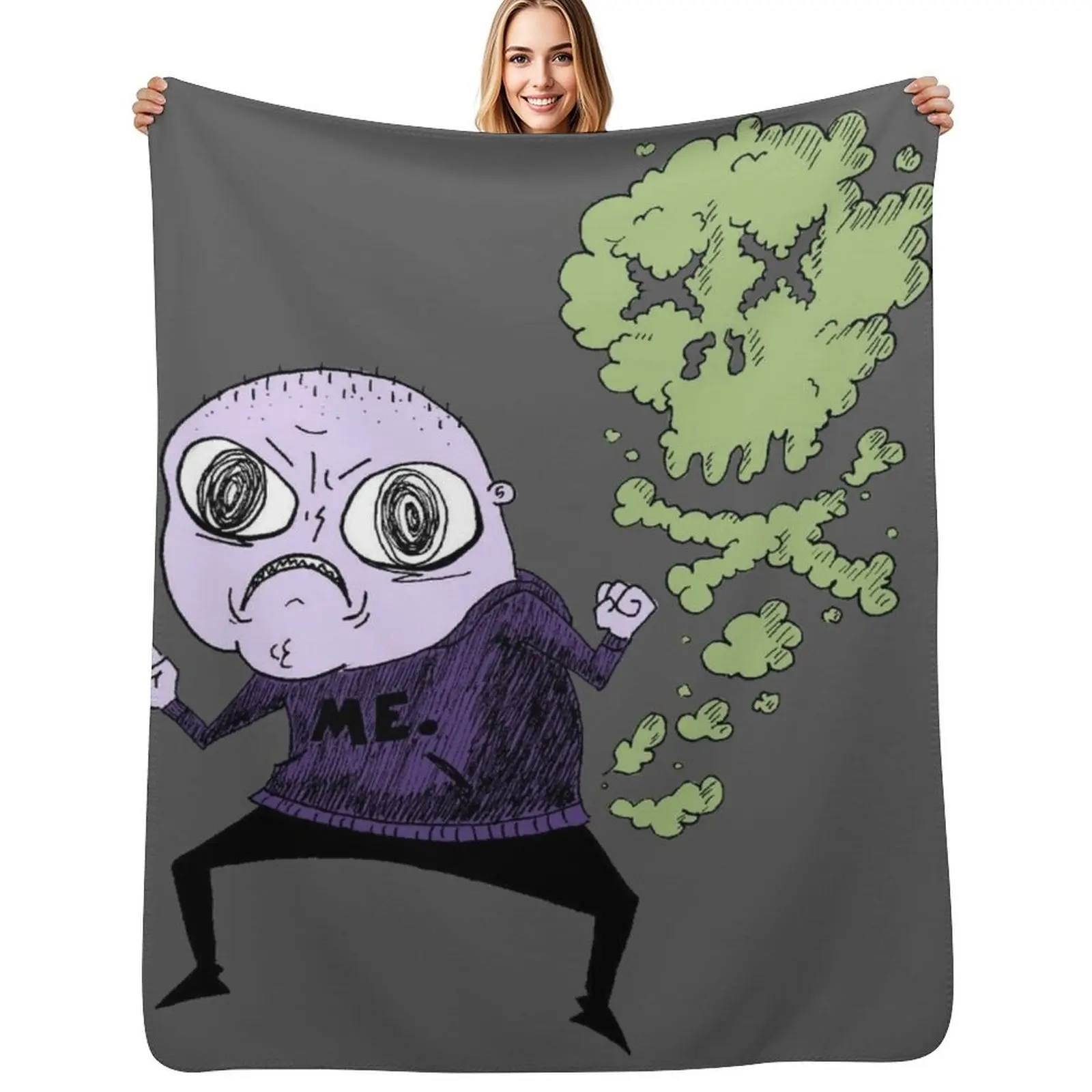 

poofter Throw Blanket Vintage Polar For Sofa Thin Blanket