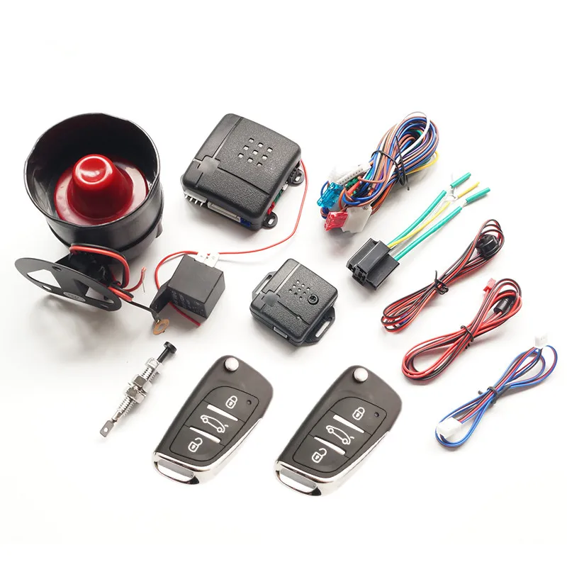 High Quality Universal Car Alarm System with APP Control Anti-Robbing Features Keyless Entry & Remote Starter One-Way Type