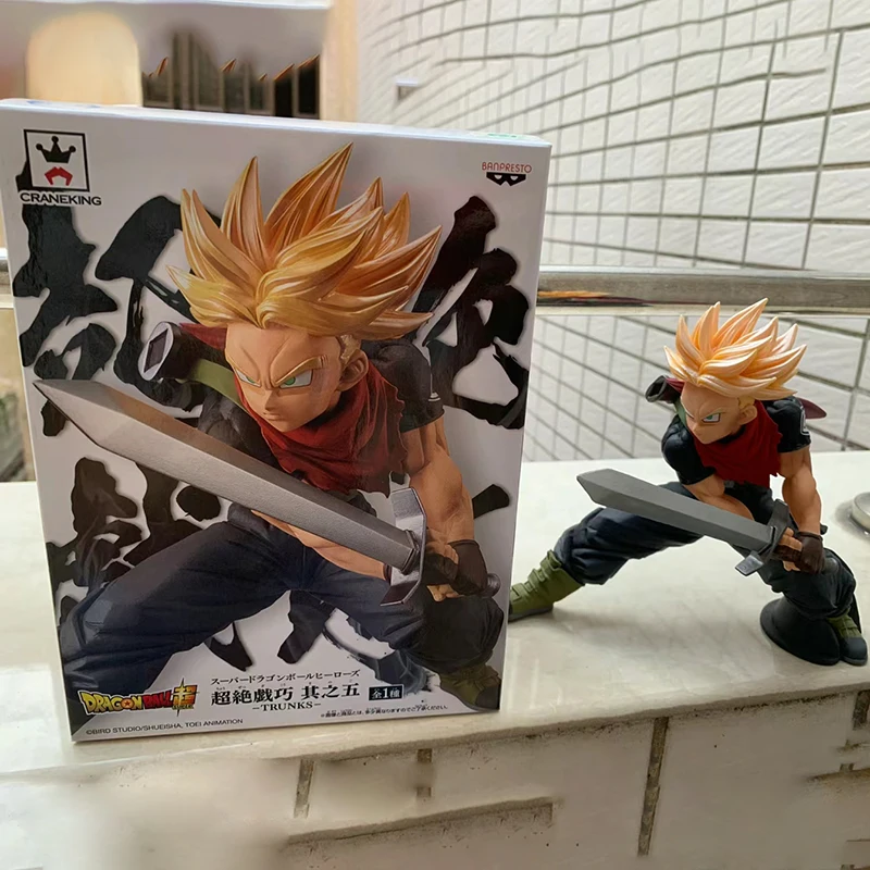 ドラゴンボールZアクションフィギュア,未来のトランクスボックス,gkモデルコレクション,像のおもちゃ,誕生日プレゼント,16cm