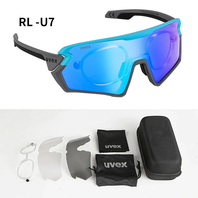 UVEX-Gafas de ciclismo para hombre y mujer, lentes para deportes al aire libre, para bicicleta de montaña y carretera, TR90, UV400