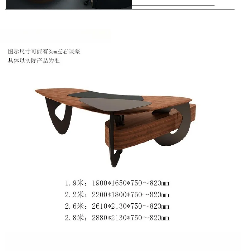 Desk boss table modern light luxury high-end designer villa