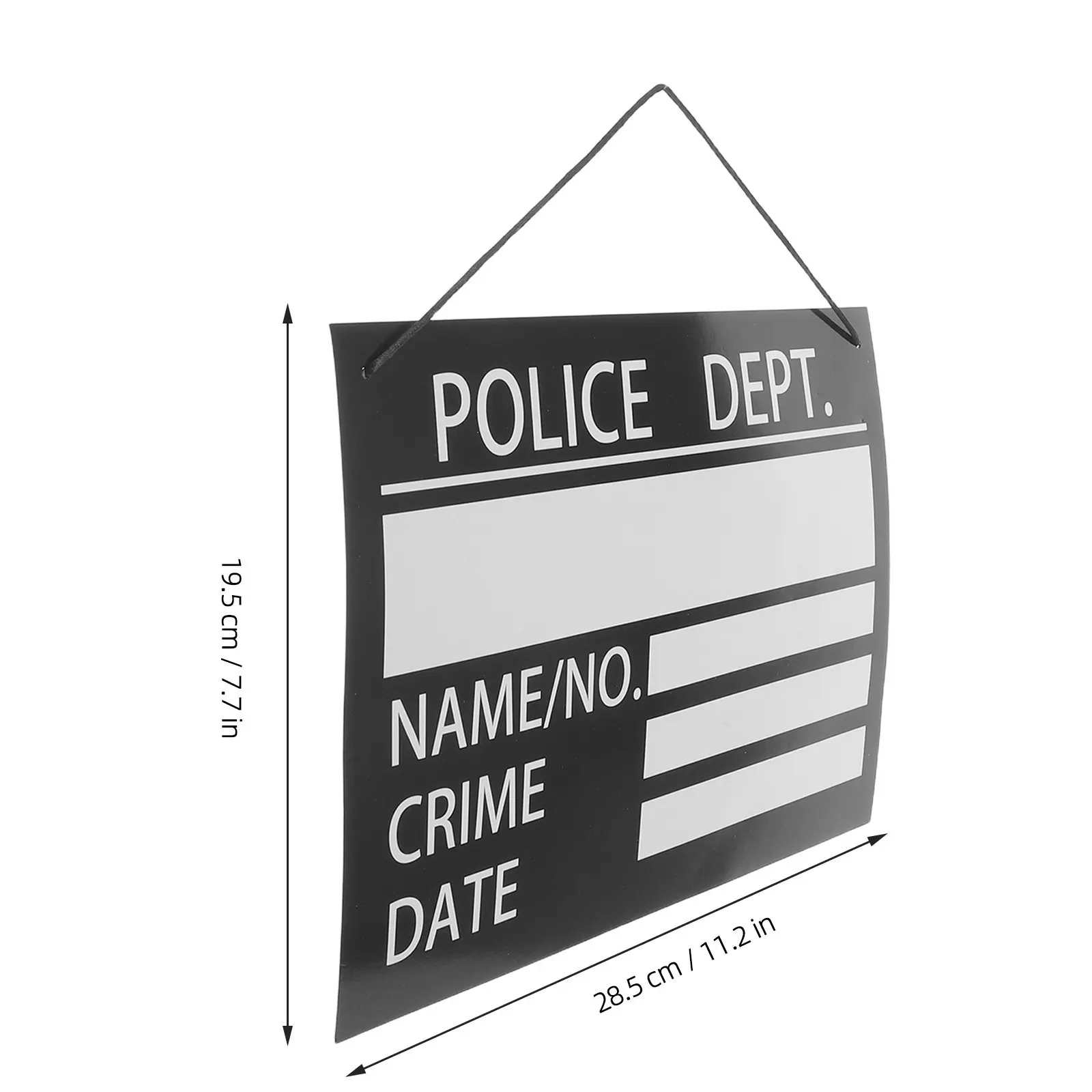 4Pcs Prison Theme Party Convict Name Plates Hard Cardboard Jail Costume Tags Halloween Role-Playing Cosplay Photo Booth Prop