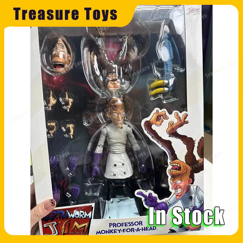 

[In Stock] Pdna 1/12 Earthworm Jim Figure Psy Crow Bob The Killer Professor Heads Game Action Figures Collectible Gifts Toys