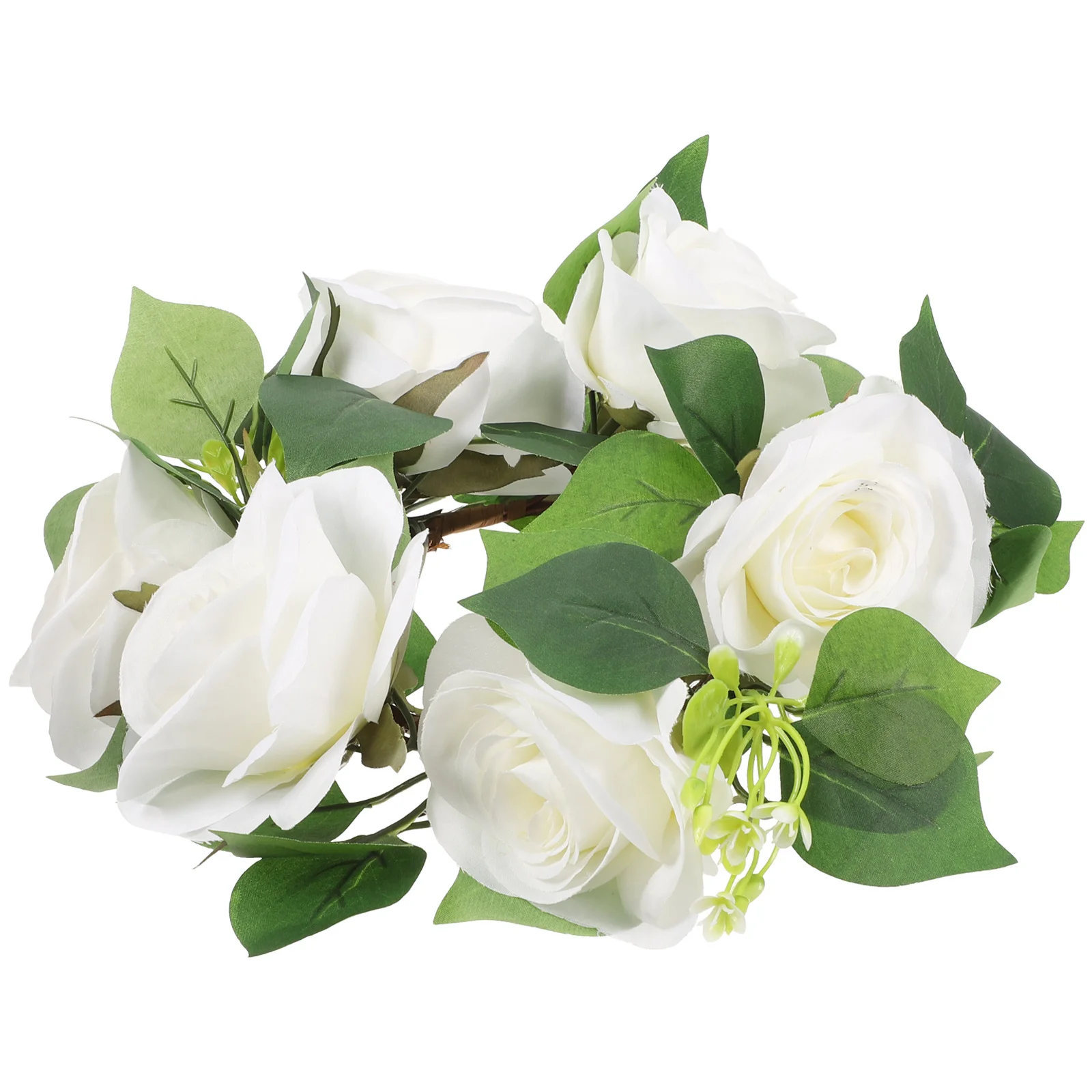 

Artificial Rose Ring Floral Wreath Wedding Decoration Table Centerpiece Pillar Flower Centerpieces for Tables