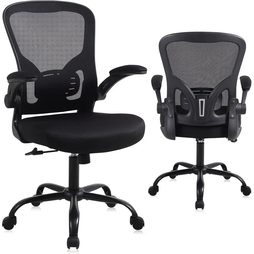 Ergonomic Mesh Home Oice Computer Desk Chairs (Basic, 1 Pack) | Conerence Room/Task Chairs with Wheels, Lumbar Support, lip-up A