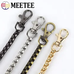 120Cm Meetee 1/2/3/5 Stuks Ketting Schouderband Tas Metalen Gesp Handtas Kettingen Haak Hardware Zijclip Gespen Accessoires