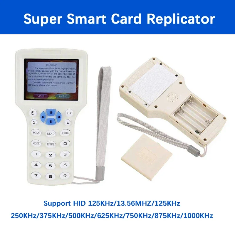 NFC Smart Card Reader Writer Duplicator 10 Frequency USB Fob Programmer Copy Encrypted Key Replicator 125K 13.56MHz RFID Copier