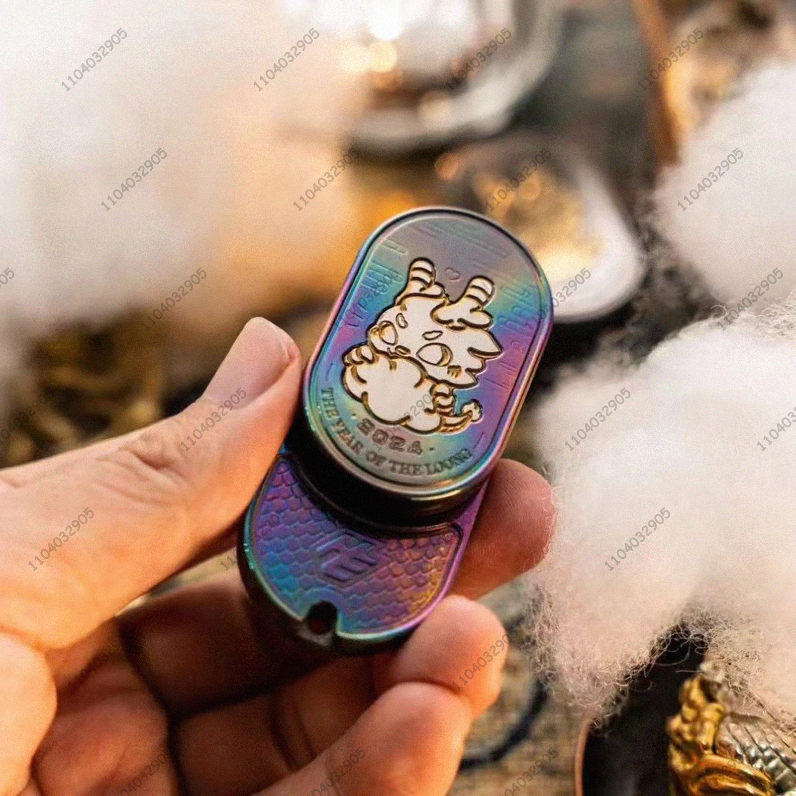 Metalowy mechaniczny slider EDC, karta do wyciskania, rotator z cyrkonią, spinner, gadżet antystresowy, prezent przeciw stresowi i lękowi