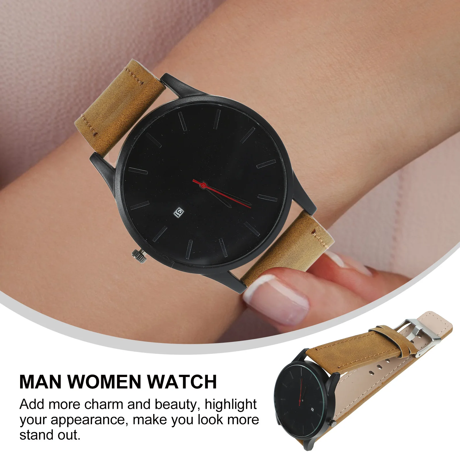 

Casual Quartz Watch Vintage Fashion Wrist Watch Quality Glass Stainless Steel Material Durable Comfortable Strap Precise