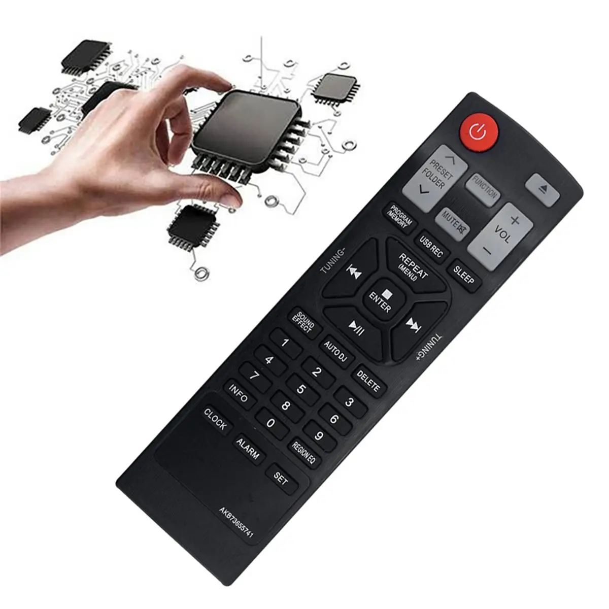 （2026 SUMMER）AKB73655741 Replace Remote for CM4550 CMS4550F CMS4550W CM4350 CMS4350F CD Home Audio System AKB73655745 AKB7365574