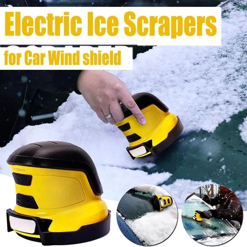 Raspadores de gelo elétricos para carro escudo de vento portátil raspador de neve para carro usb recarregável elétrico portátil ferramenta de gelo portátil