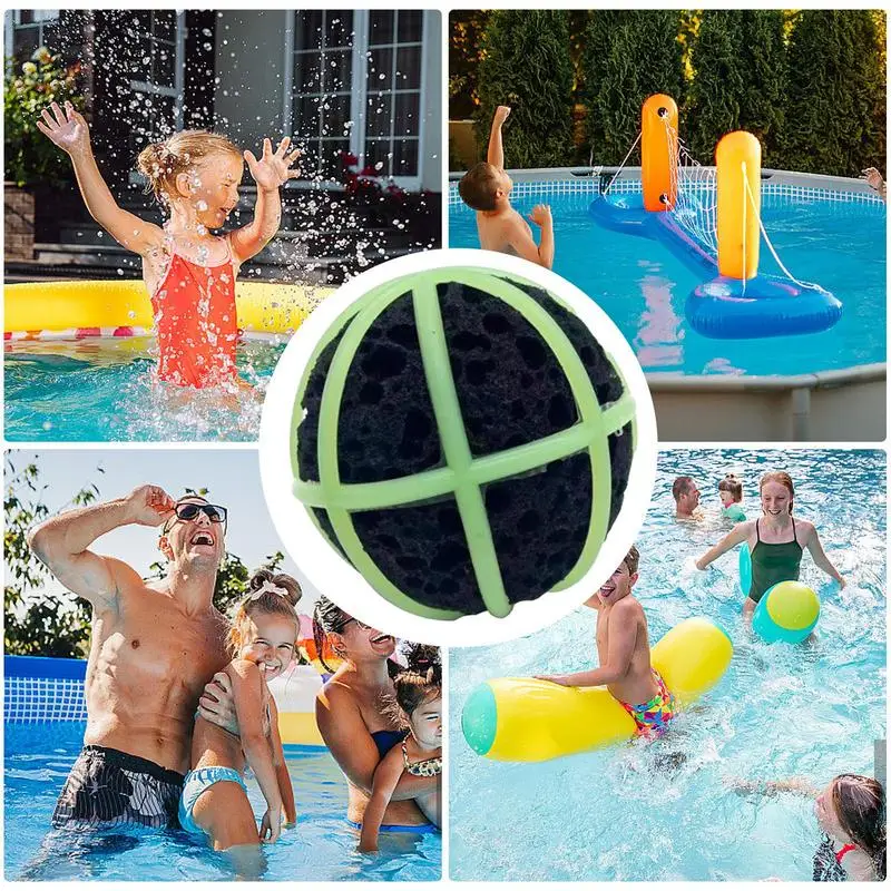 Beach Water Toys Reusable Water Ball 8x8cm High-quality Outdoor Soft Sponge Beach Balls For Swimming Pools