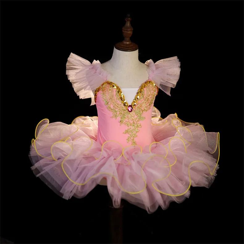 Toddler Little Swan Dance Costume Girls Ballet Tutu Tulle Dress Children's Day Performance Wear - view 4