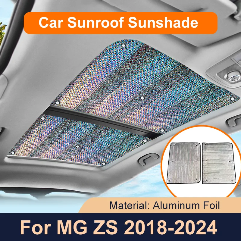 

for MG ZS ZS11 ZX ZST Astor VS 2023 2022 2018~2024 2x Car Sunroof Sunshade Roof Sunscreen Heat Insulation Windscreen Accessorie