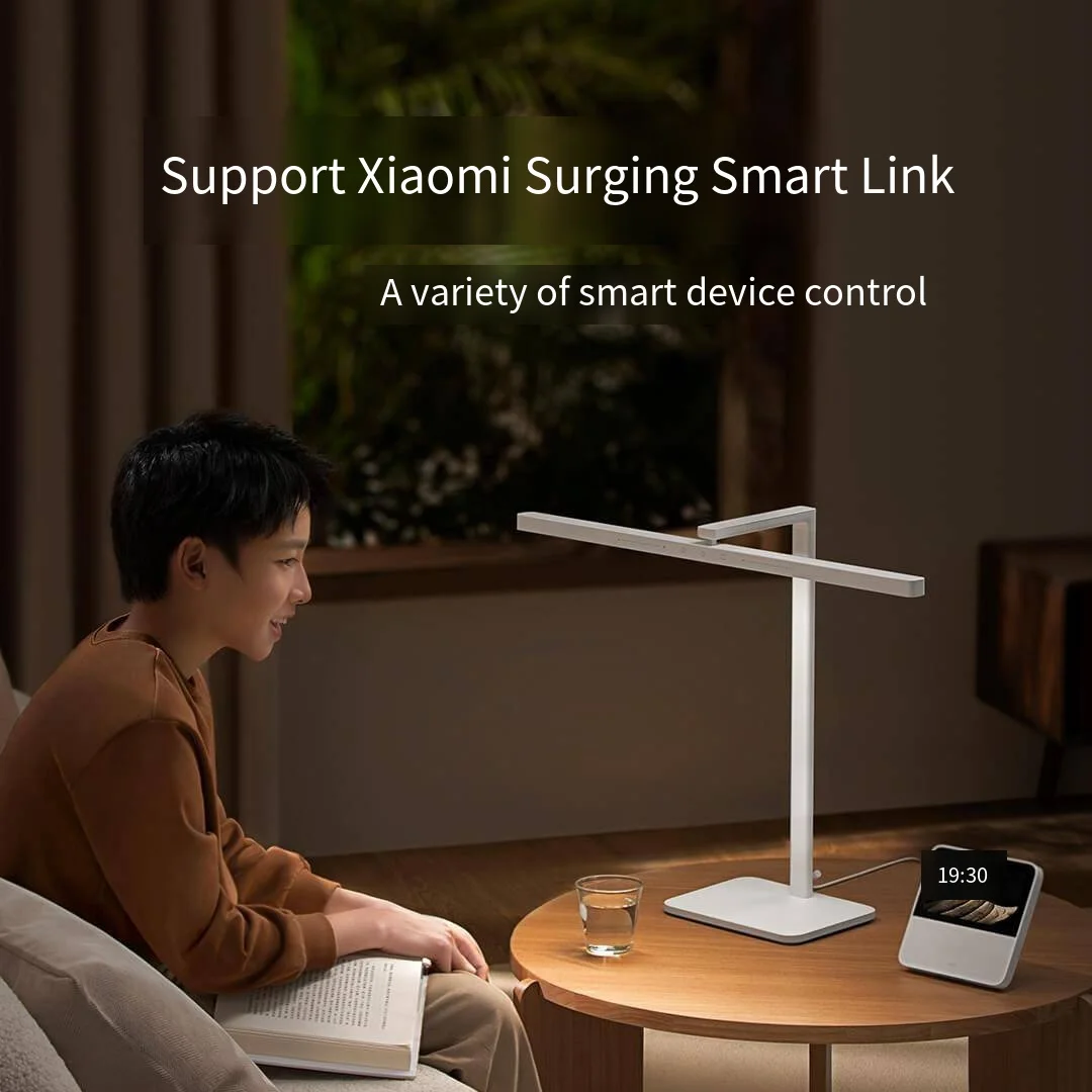 Xiaomi Mijia الذكية لمبة مكتب 2 LED مكتب ضوء 60 سنتيمتر حامل مصباح طويل HyperOS توصيل قابل للتعديل وضع الضوء غرفة نوم القراءة مصباح