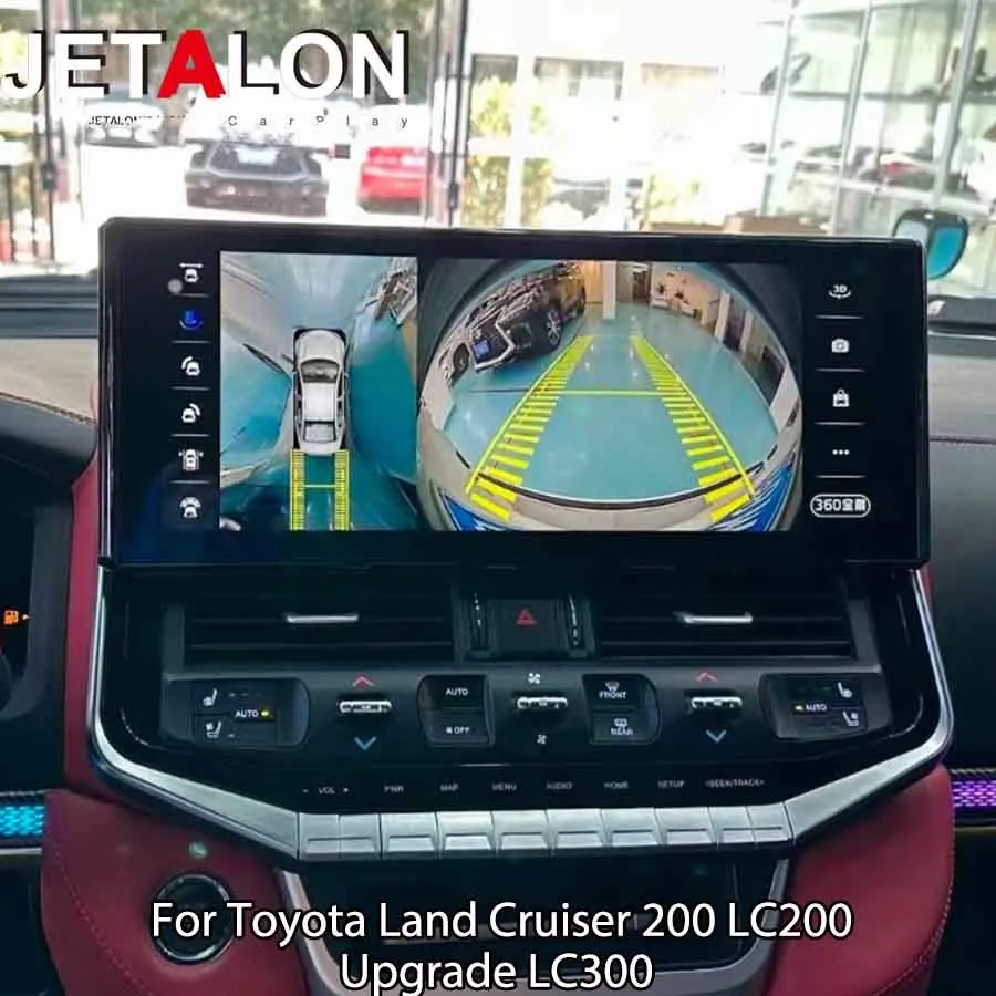 

16.2'' Мультимедийный видеоплеер для Toyota Land Cruiser 200 LC200 (обновление до LC300) с навигацией, CarPlay, Android и 4G