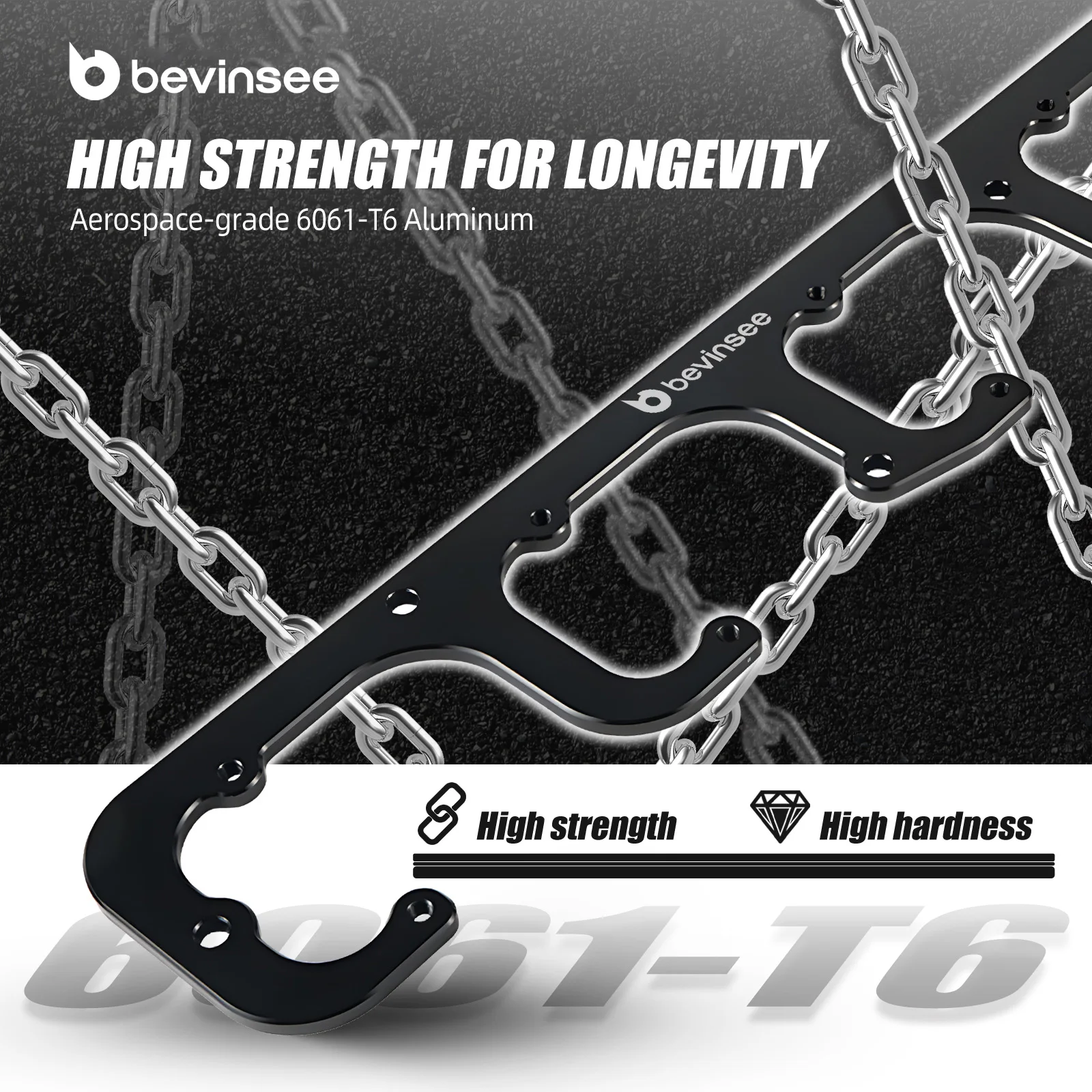 Aluminum For LS D580 Square Coil Adapter Bracket for 1997-2004 LS1 for Chevrolet Corvette C5 for Camaro for Pontiac Firebird view 2