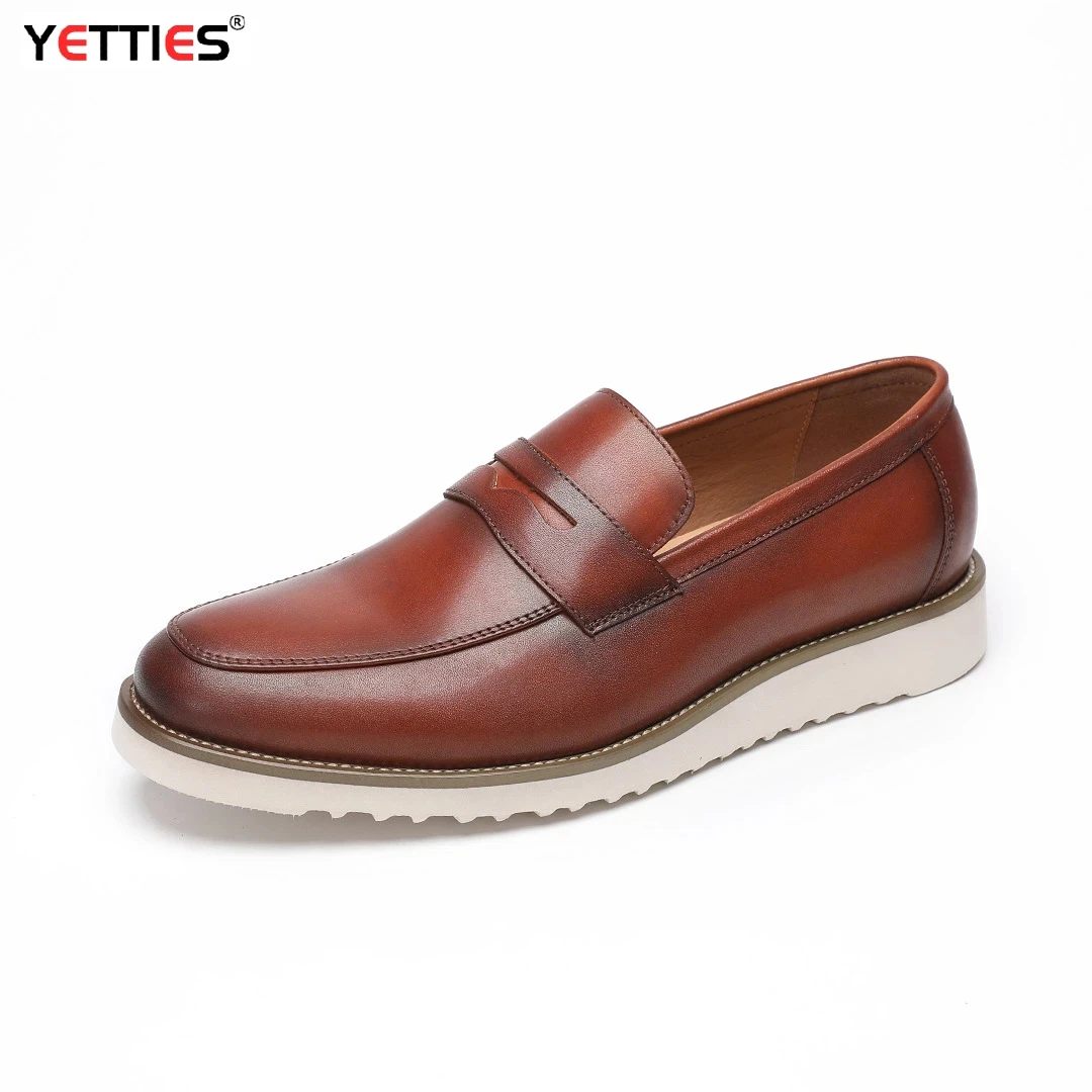 Herren 2026 Neue Britische Stil Slip-On Loafer |   Mokassins aus echtem Vollnarbenleder zum Autofahren |   Bequeme Freizeitschuhe mit weicher Sohle