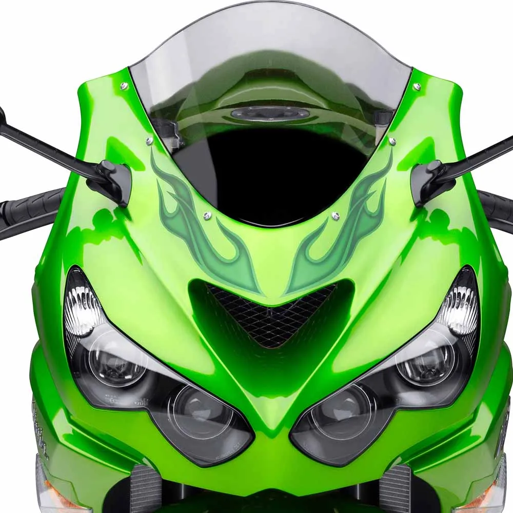 For Kawasaki Ninja ZX14R ZX-14R ZX-14 ZZR1400 ZZR 1400 2012 2013-2017 Windscreen Screen Double Bubble Windshield Wind Deflectors