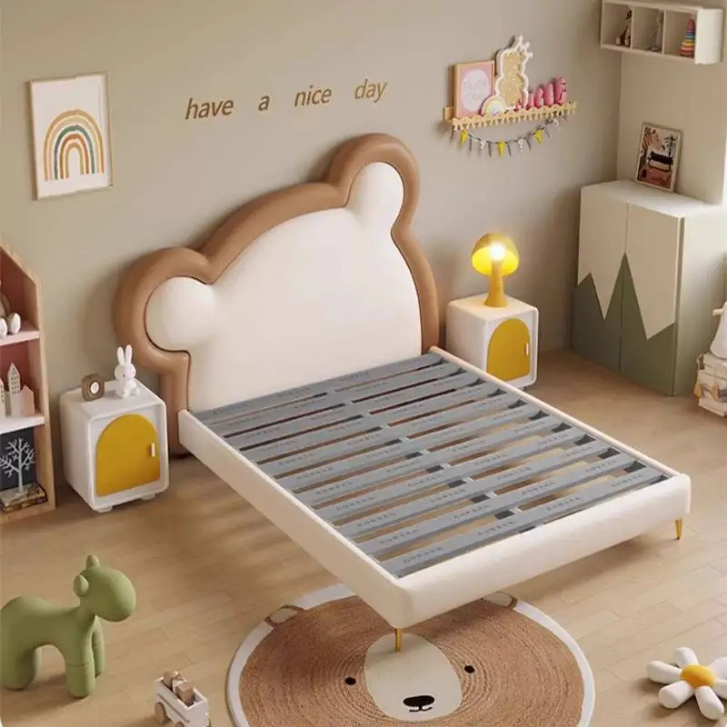سلامة الديكور سرير أطفال أوروبا رخيصة بسيطة التصميم الحديث سرير أطفال واحد مخصص خشبية Lettino لكل أثاث بامبيني المنزل #3
