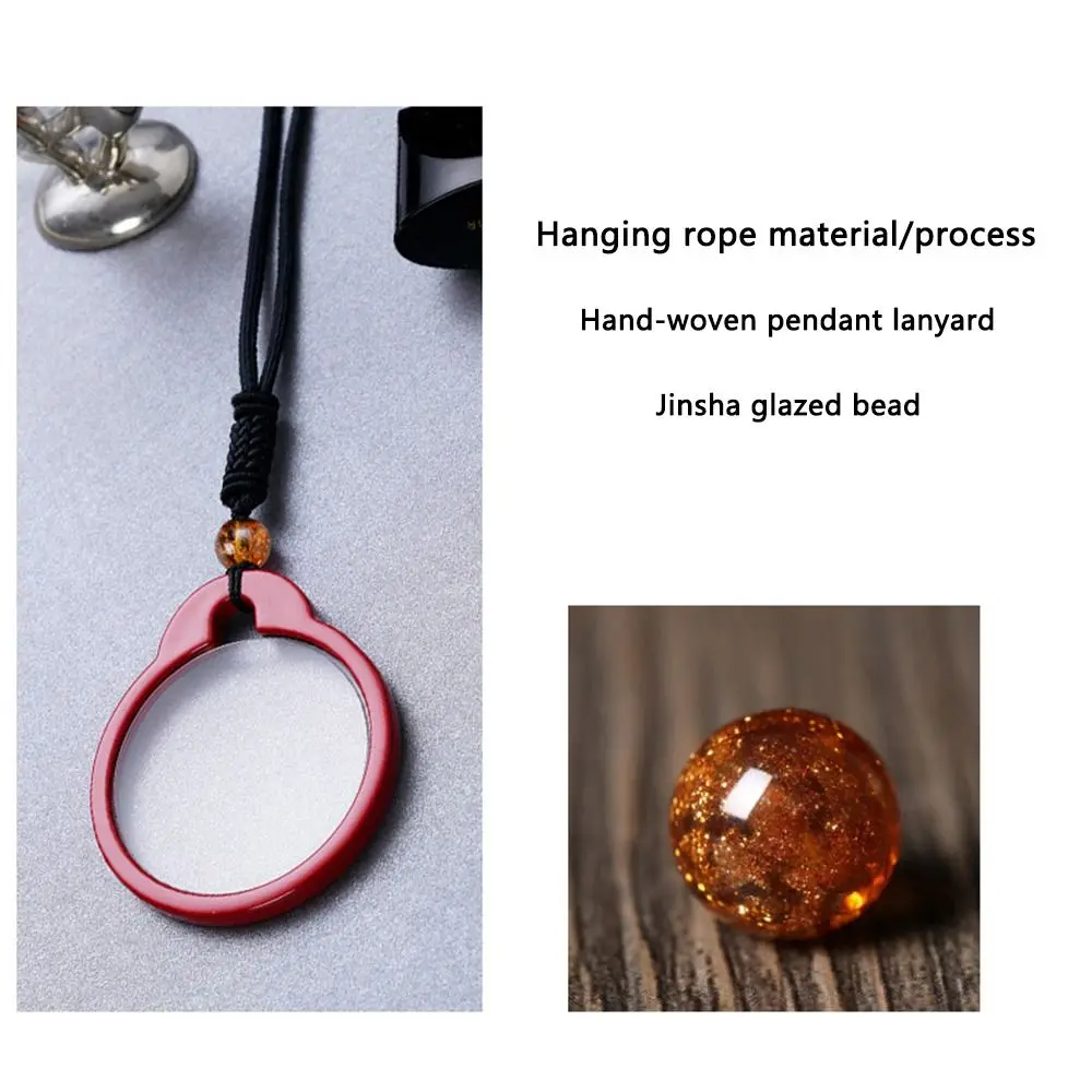 New Practical Decoration Necklace Reading Glasses Magnifier Pendant Creative Reading Glasses Reading Helper