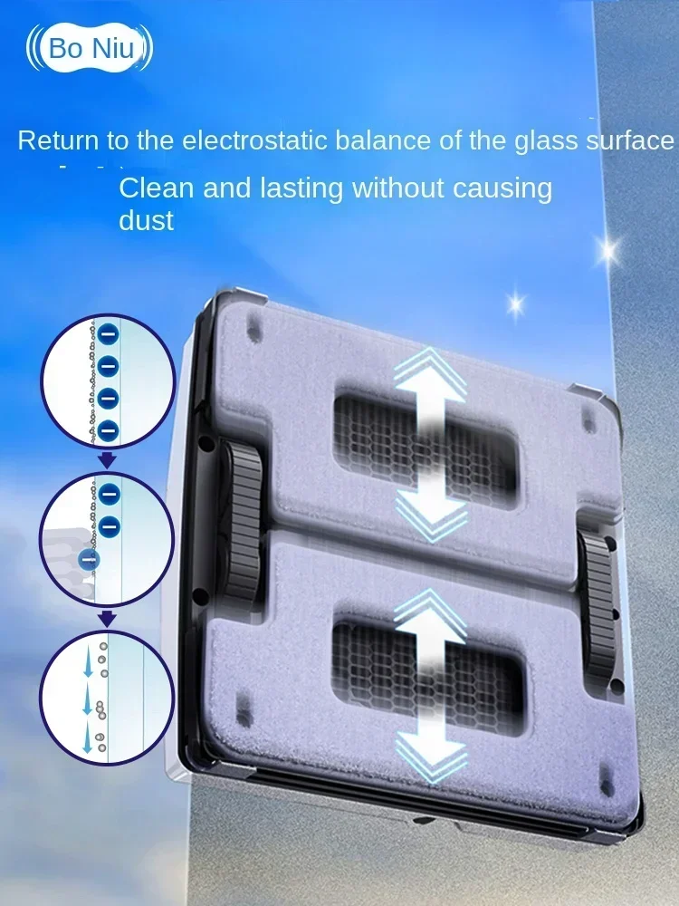 HOBOT S6Pro Household Automatic Glass Cleaning Artifact Double-sided Wave Girl Remote Control Window Cleaning Robot Original aut