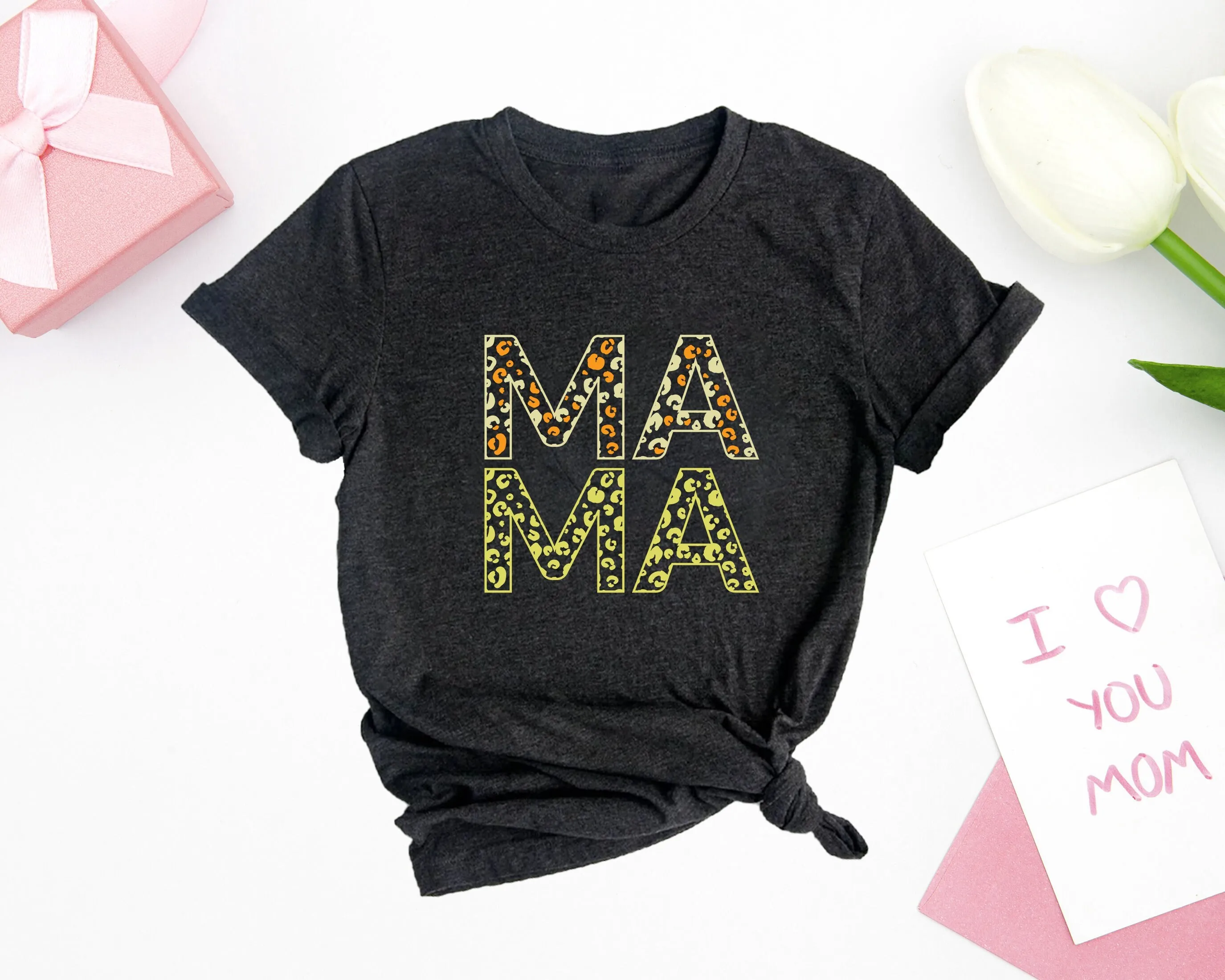 

Mama T Shirt Mother'S Day Mama'S For Mother Life Leopard