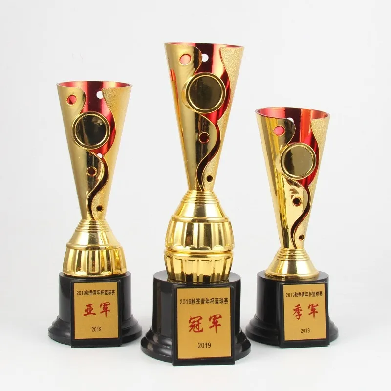 Plastic Trophy New High-end Sports Football Basketball Badminton Table Tennis Billiards Team Game Universal Trophy