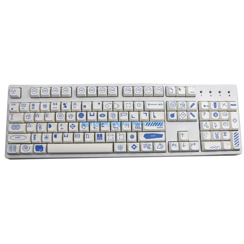 U2je 108pcs keycaps xda perfil keycap conjunto para teclado mecânico jogos para jogos