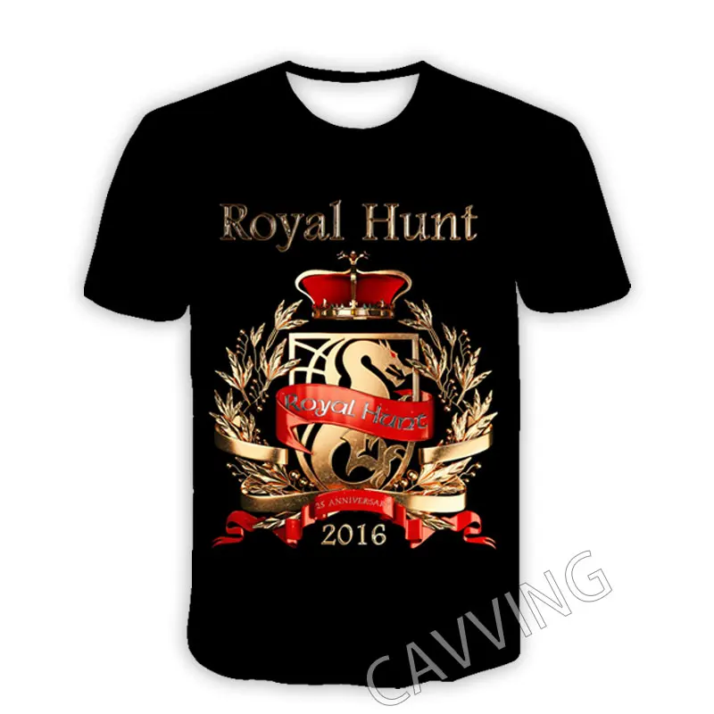 CAVVING 3D Printed  Royal Hunt Band  Casual T-shirts  Hip Hop T Shirts Harajuku Styles Tops Clothing for Men/women