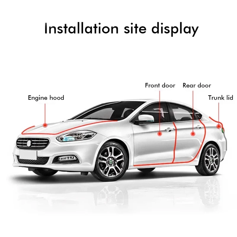 Protezione per portiera per auto da 5 m Protezione laterale universale Stricker Borde per porta Protezione per bordi automatici Strisce di tenuta in gomma per auto