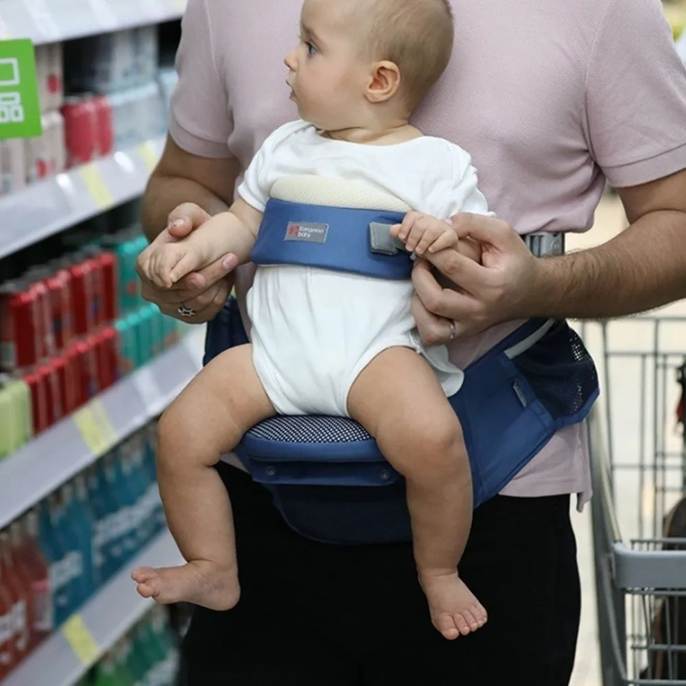 

Ergonomic Design Baby Carrier Adjustable Breathable Baby Waist Stool Soft Material Horizontal Holding Type Infant Hip Seat