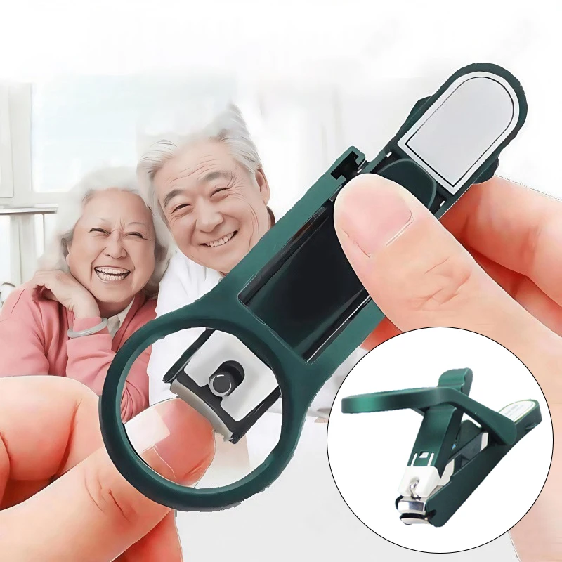 【1PC Nail Clipper Creative Magnifying Glass Nail Clippers Anti Splash Nail Clippers Individually Fitted Nail Clippers】