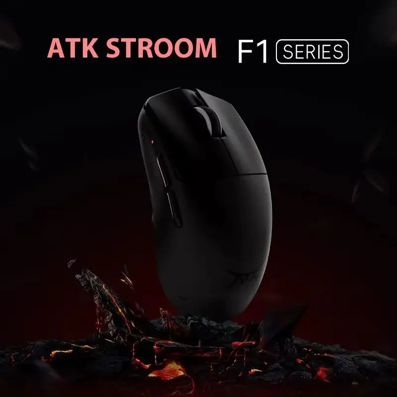 ATK Scorching Sky F1 Pro Max Extreme Wireless/Wired 8k Dual Mode PAW3950 Ultra Gaming Mouse With No Holes High Performance Mouse