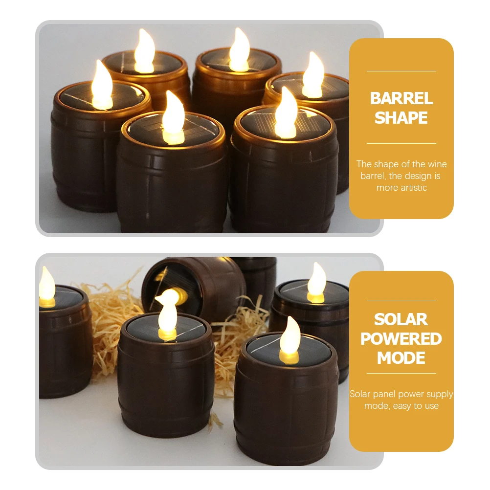 

Solar Powered Tealight LED Flameless Candles for Outdoor Indoor Decor Garden Wedding Christmas Party Home Decoration