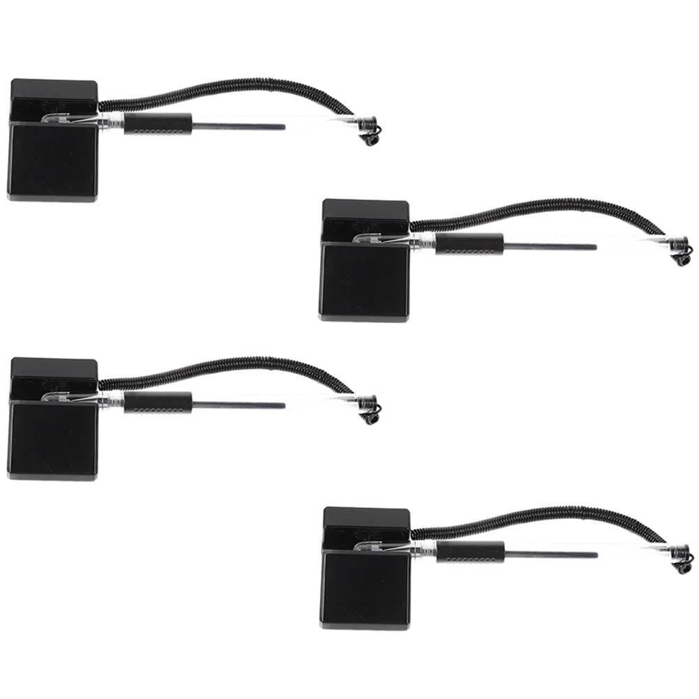 

4Pcs Security Gel Ink Pens Counter Pen with Holder Desktop Reception Desk Secure Pen with Chain Security Pens for Check Writing