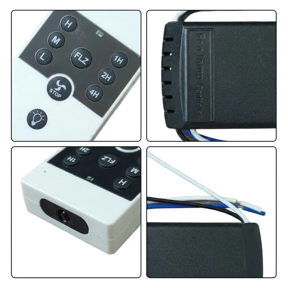 Smart Wireless Ceiling Fan Timer Controller with Remote Switch for AC Powered Ceiling Fans and Dual-Function Fixtures