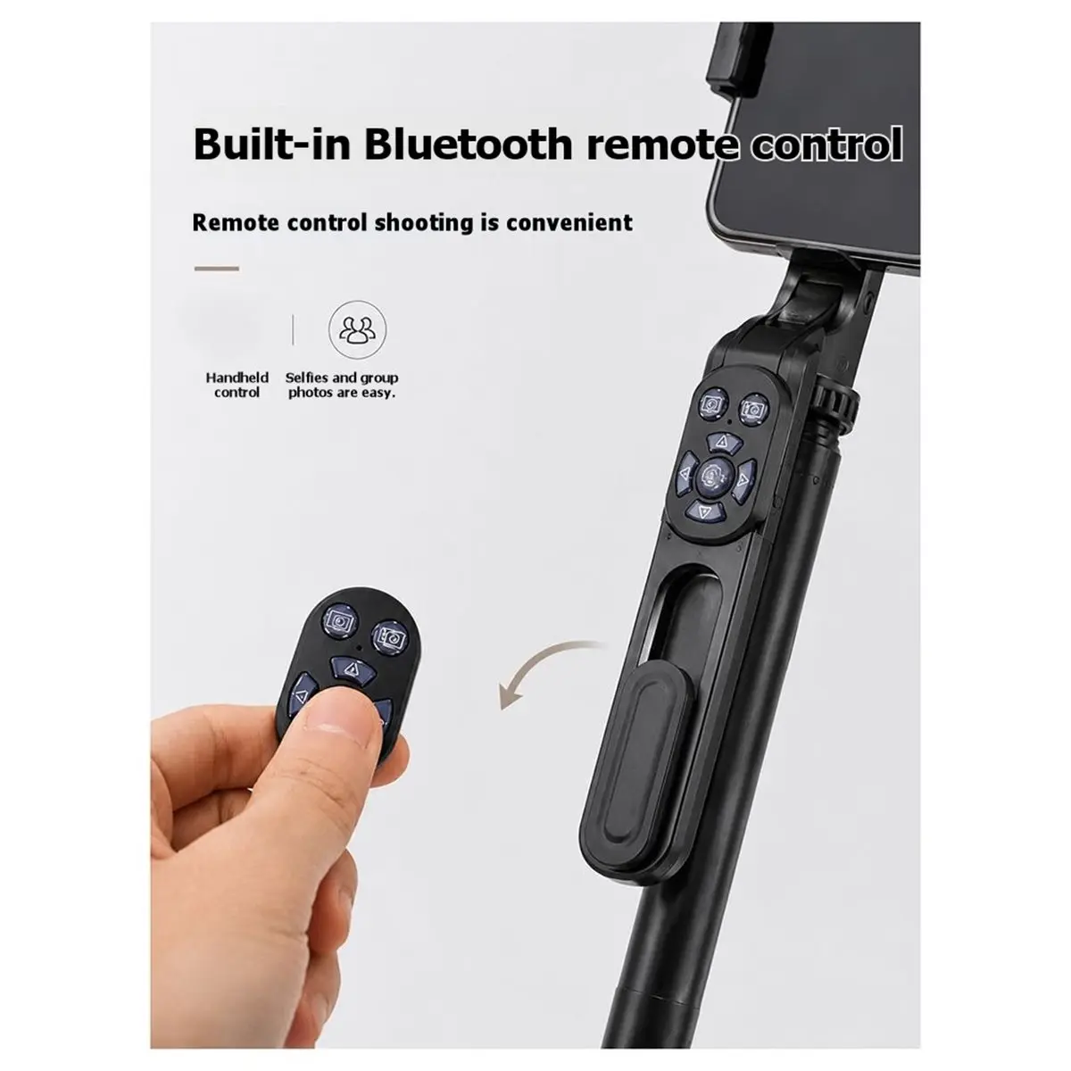 Portable Jump Bar for Camera Bluetooth for Mobile Phone Selfies and Live Streaming Handheld Telescopic Quadrupole