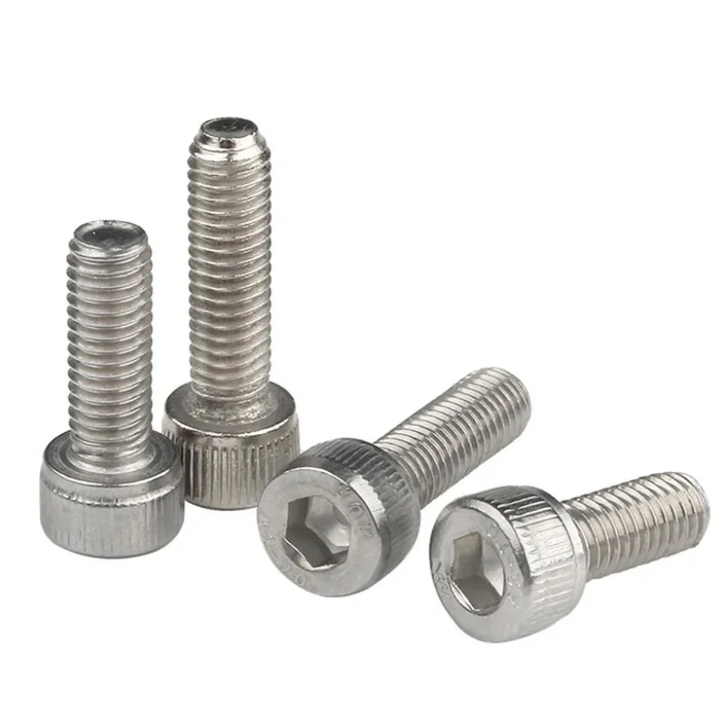 Hexagon Hex Socket Cap Allen Head Bolt Screw Length10-100pcs M1.4 M1.6 M2 M3 M4 M5 M6 304 A2-70 Stainless Steel DIN912 2-50mm