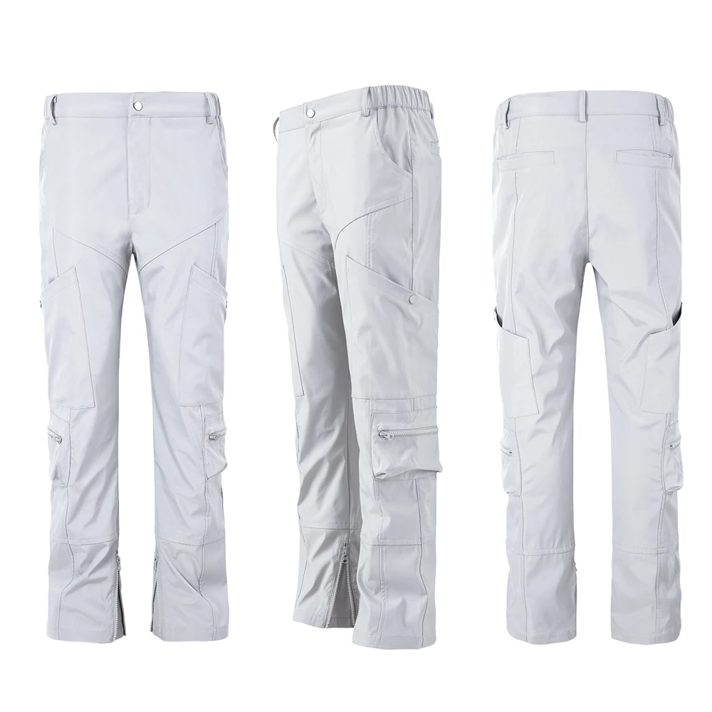 Street chic Zak met ritssluiting Functionele stijl Rechte broek Baggy cargobroek Hiphop Street Style Casual dagelijkse tactische herenbroek
