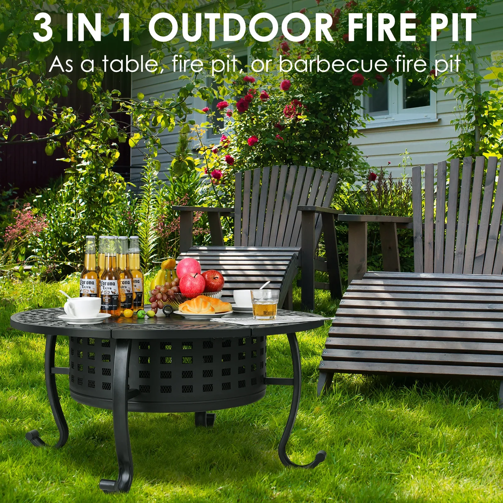 Outdoor Wood Burning Fire Pit 37