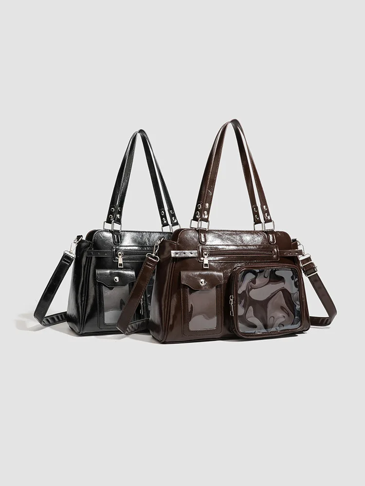 Celebrity Concert Hidden Grid Pain Bag，2D Large Capacity Versatile Shoulder Bag，Casual Commuter Women's Handbag