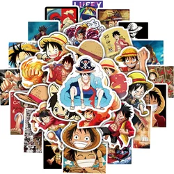 10/30/50pcs Anime ONE PIECE Stickers Monkey D Luffy Decals Skateboard Laptop Motorcycle Phone Cartoon Waterproof Sticker Kid Toy