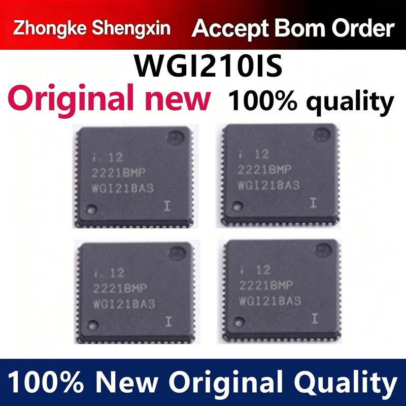 （5pcs-100pcs）WGI210IS silk screen WGI210AS packaged QFN64 Ethernet controller chip
