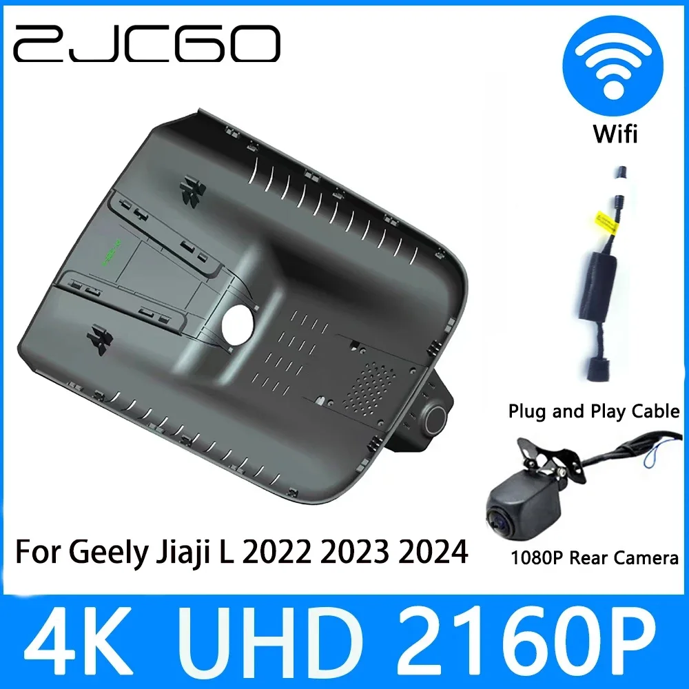 

ZJCGO Dash Cam 4K UHD 2160P Car Video Recorder DVR Night Vision for Geely Jiaji L 2022 2023 2024